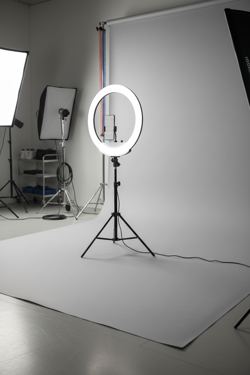 LED Ring Light Kit with Tripod & Phone Holder